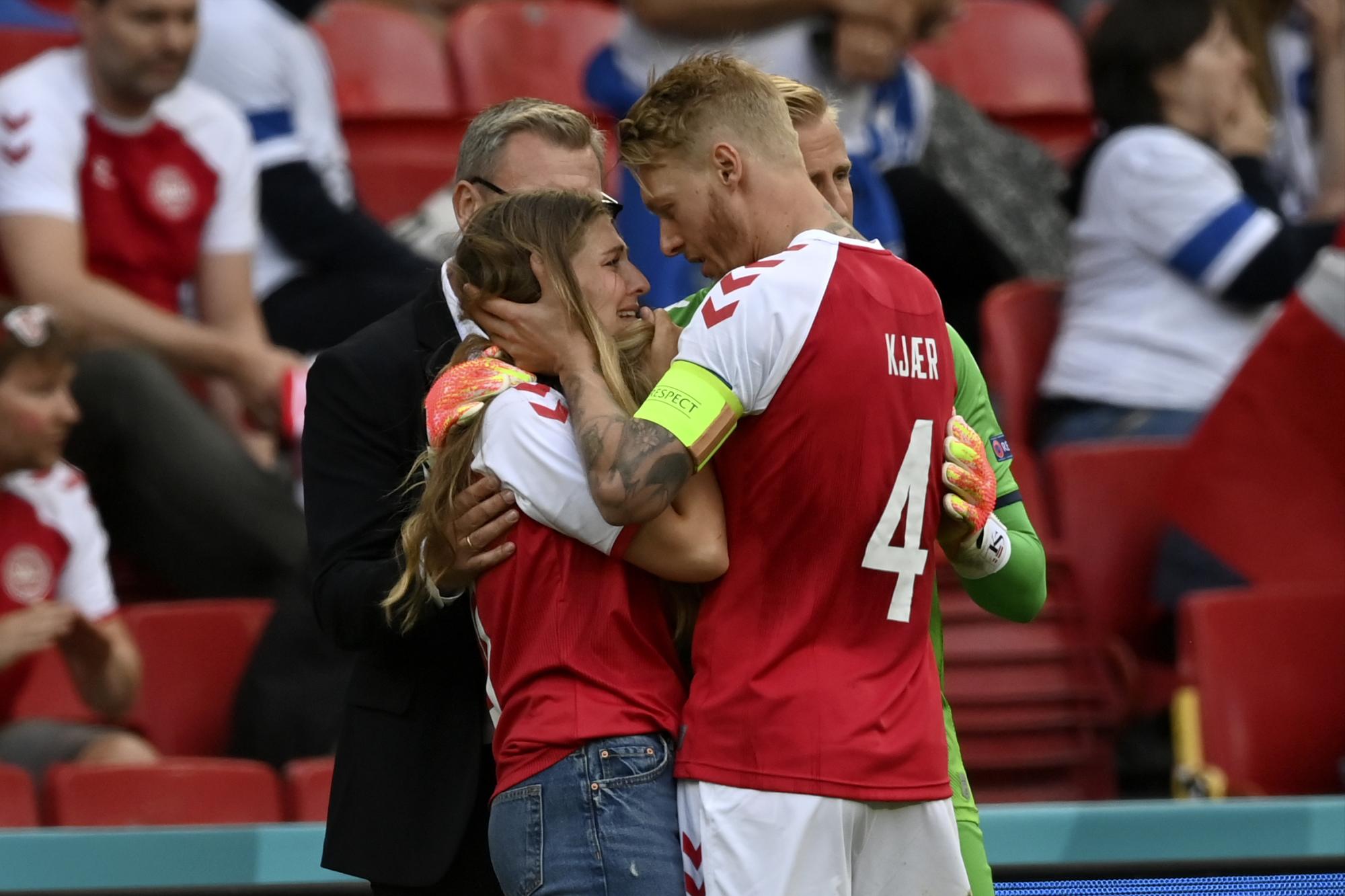 Christian Eriksen hospitalizado tras desvanecerse en partido de Euro