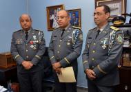 Fotografía cedida a Diario Libre de la ceremonia de toma de posesión del nuevo vocero de la Policía Nacional.