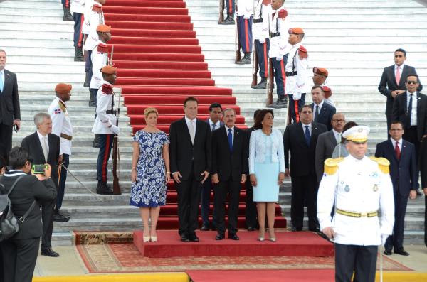 Presidente Medina sostiene reunión en privado con su homólogo de Panamá 