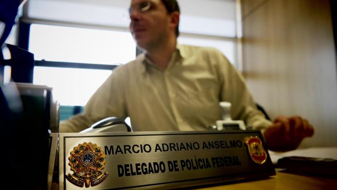 Marcio Adriano Anselmo, delegado de la Policía Federal.