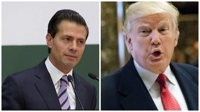 Enrique Peña Nieto, presidente de México y Donald Trump, presidente de Estados Unidos.