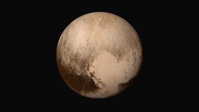 Imagen de Plutón tomada por la sonda “New Horizons” el 14 de julio de 2015.