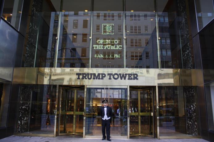 Entrada de la Torre Trump, en Nueva York. 