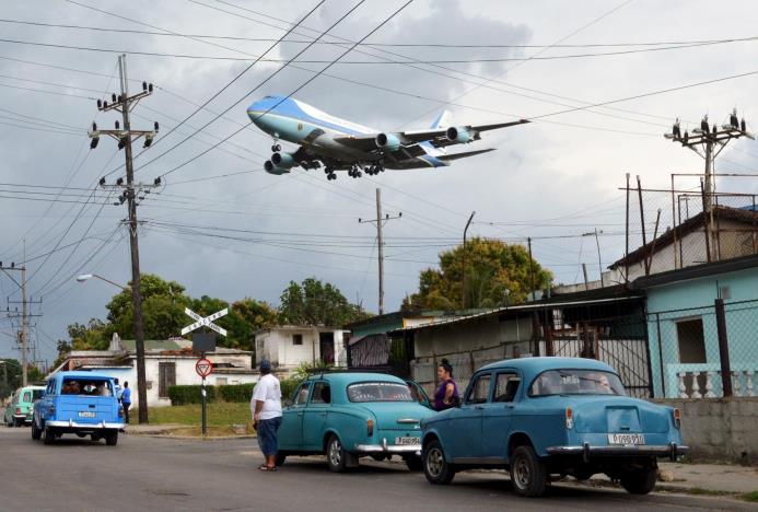 Air Force One en Cuba