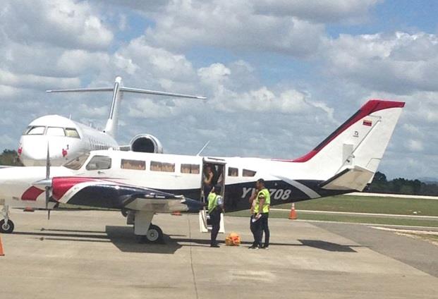 La droga fue ocupada en el interior de un avión Cessna, modelo C404, matrícula YV2708 