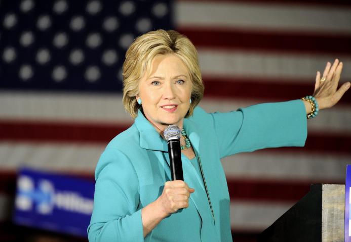 La candidata a la presidencia de los Estados Unidos por el partido Demócrata Hillary Clinton.