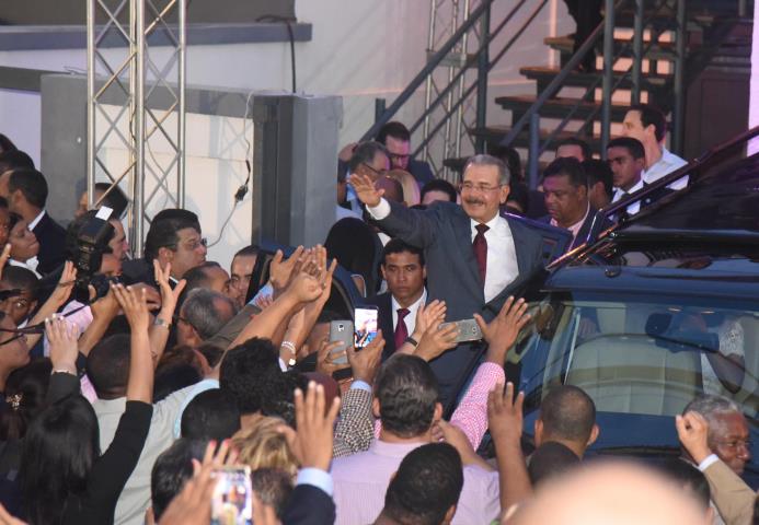 Danilo Medina celebró su victoria el pasado lunes.