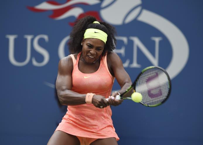Serena Williams, de EE.UU.}, durante su participación el pasado 2 de septiembre en el Abierto de Estados Unidos que se disputó en Flushing Meadows, Nueva York.