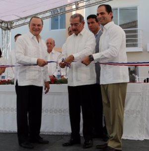 El presidente Danilo Medina en un momento del acto inaugural.