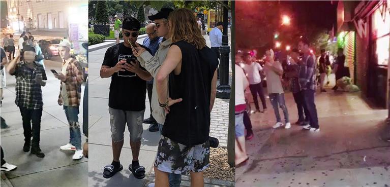 Justin Bieber causa furor en barrio dominicano de Manhattan jugando Pokemon Go 