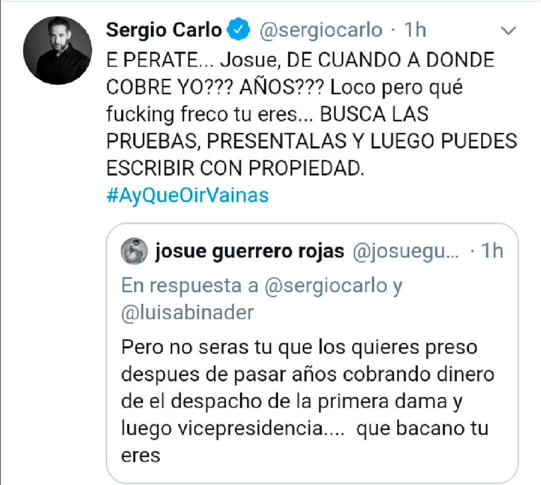 El fuerte intercambio de palabras entre Sergio Carlo y Josué Guerrero tras resultados de elecciones  