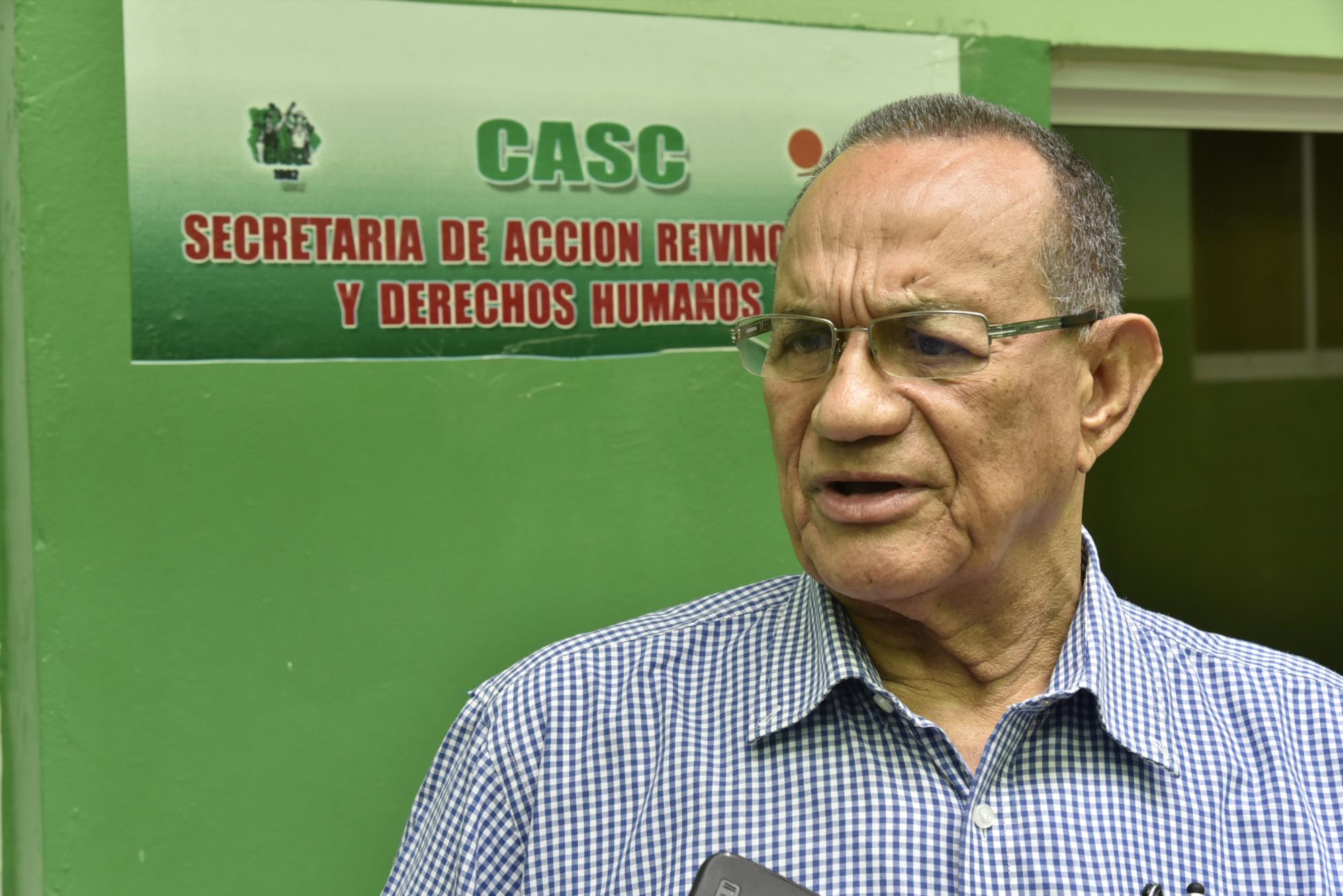 Gabriel del Río, secretario general de la Confederación Autónoma Sindical Clasista.