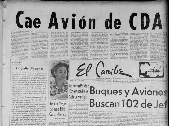 Resultado de imagen para Tragedia aérea de CDA en 1970