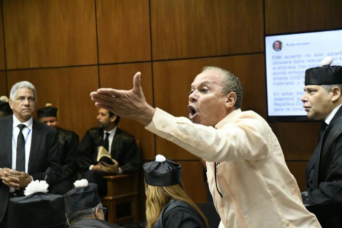 Vista del empresario Angel Rondón durante la audiencia de este sábado 8 de julio de 2017.