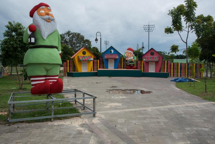 El Parque del Este se prepara para “Vive la Navidad 2016”.