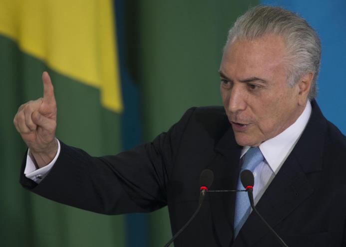 El presidente de Brasil, Michel Temer. 