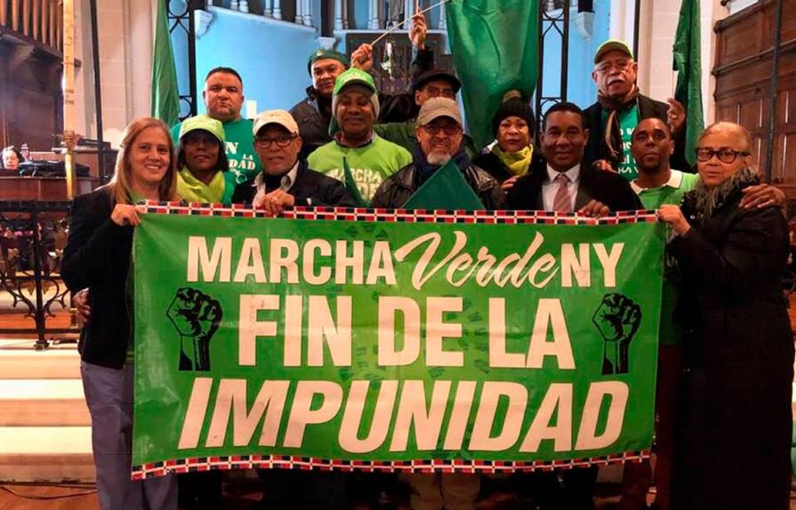 Marcha Verde y grupo nacionalista Antigua Orden Dominicana chocan en NY 