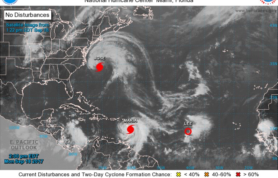 María sería el primer huracán categoría 4 sobre Puerto Rico en casi un siglo 