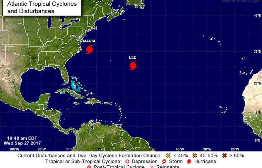 María se convierte de nuevo en huracán mientras se aleja de costa de Estados Unidos