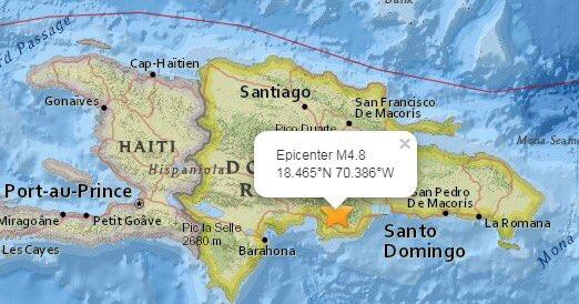 Fuerte temblor de tierra estremece la capital dominicana