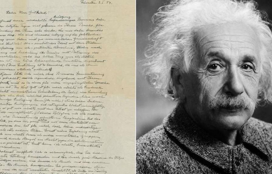 Vendida una famosa carta de Einstein sobre Dios por 2,9 millones de dólares