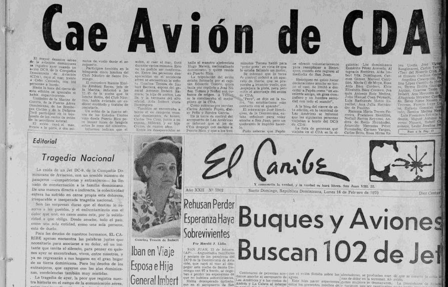 Hace 46 años ocurrió una de las peores tragedias de aeronáutica en la República Dominicana