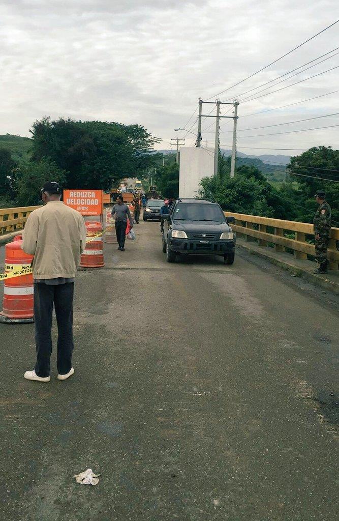 Obras Públicas reabre puente sobre río Bajabonico en Imbert
