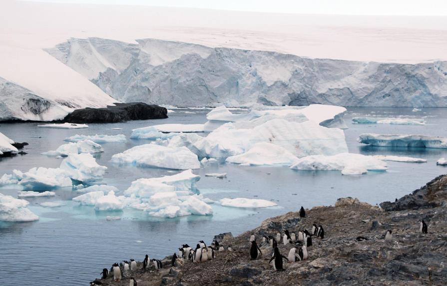 Uno de los mayores bloques de hielo, a punto de desprenderse de la Antártida