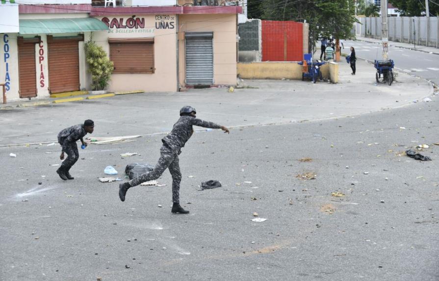 Disturbios en la UASD por segundo día tras la muerte de dirigente del Falpo 