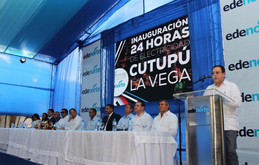 EdeNorte pone en funcionamiento sistema 24 horas en Cutupú, La Vega
