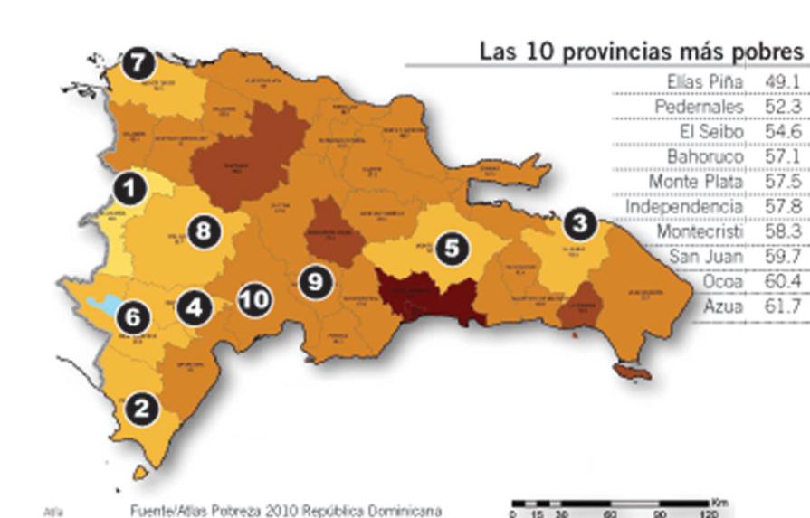 Nueve provincias repiten como las más pobres en el Atlas de Pobreza de 2010