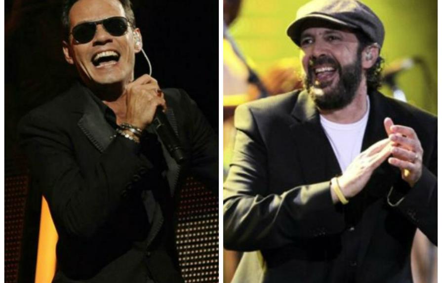 Juan Luis Guerra y Marc Anthony, juntos por primera vez en gira de conciertos